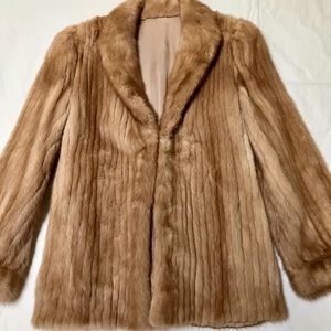 Vintage Autumn Haze Mink Jacket